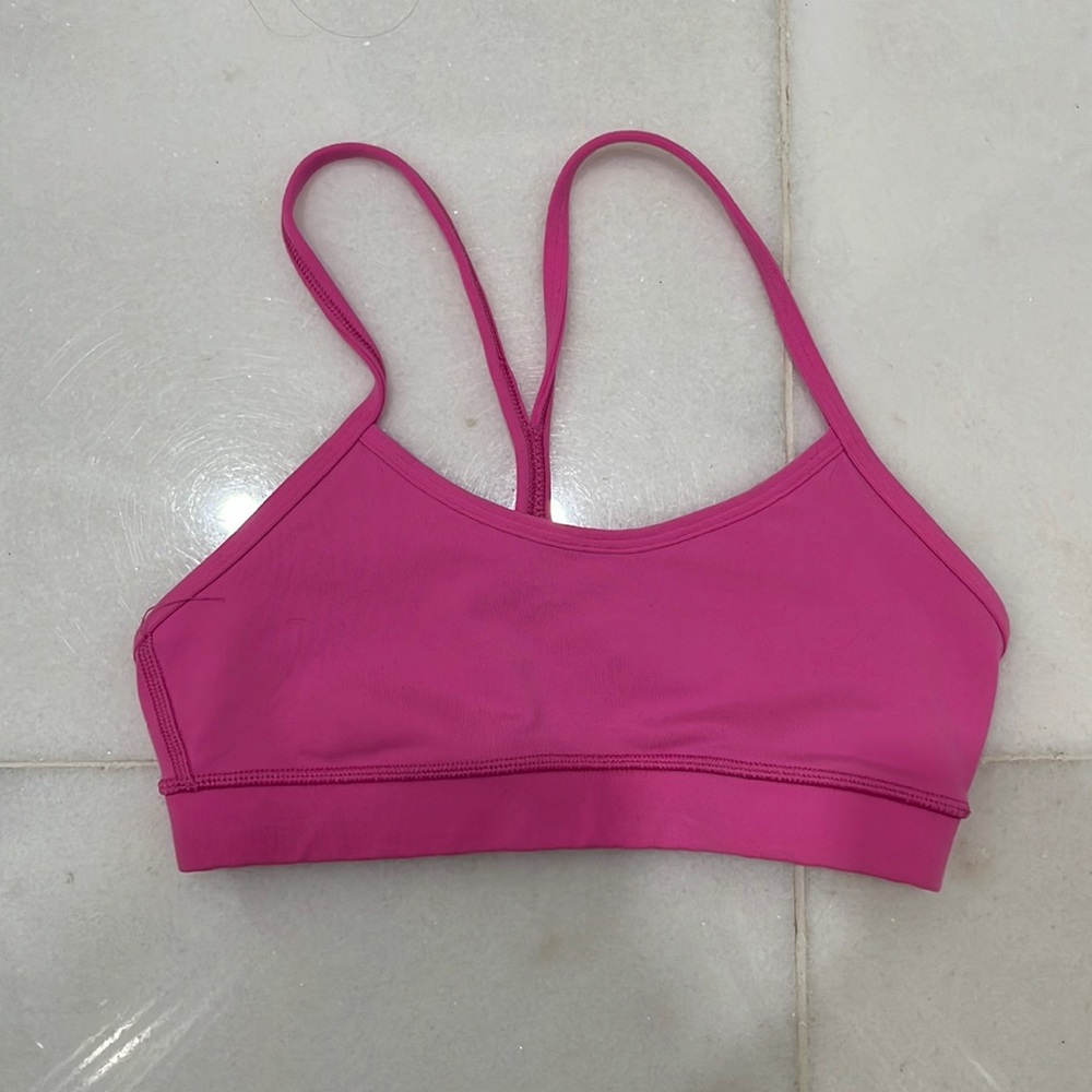 Lululemon power y bra hot pink